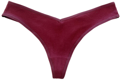 Cotton Rib Thong