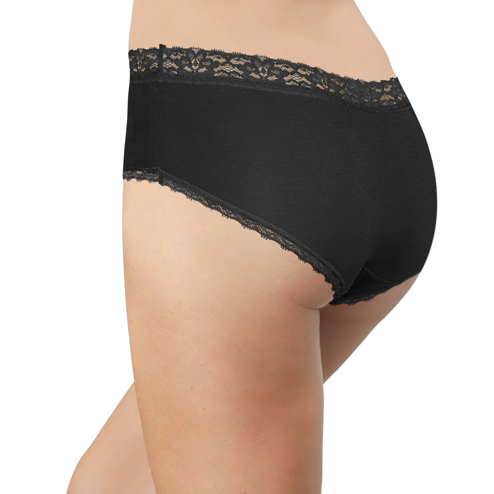 Silky Soft Hipster with Lace Detailing