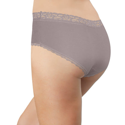 Silky Soft Hipster with Lace Detailing
