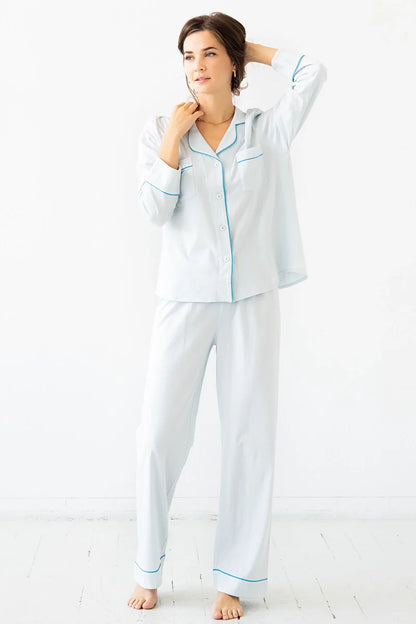 SALUA Classic Luxury Pajamas in Brushed Pima Cotton