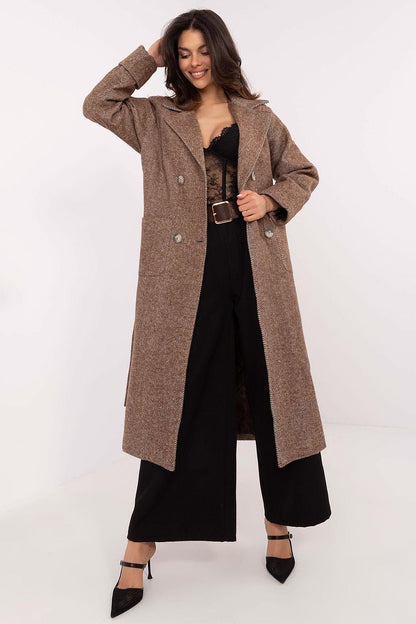 Selvarane Long Double-Breasted Wool Coat