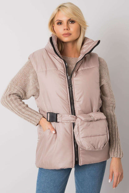 Calveris Belted Lined Zip Gilet