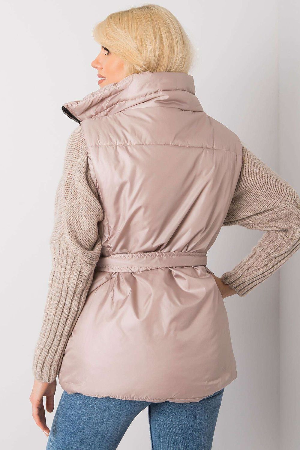 Calveris Belted Lined Zip Gilet