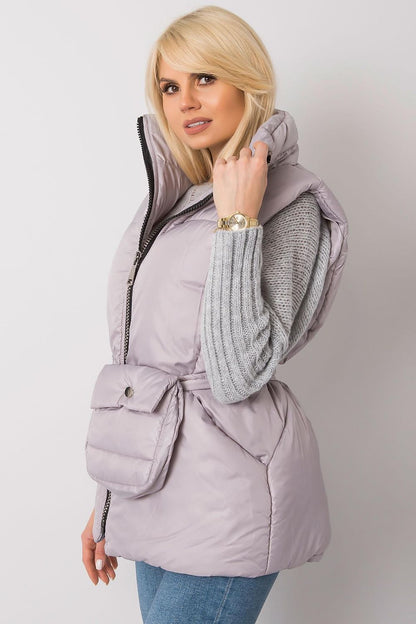 Calveris Belted Lined Zip Gilet