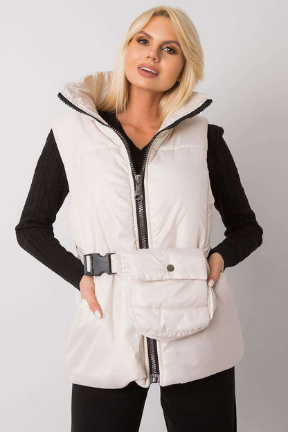 Calveris Belted Lined Zip Gilet