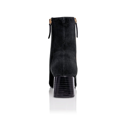 Arina Bootie Black Kid Suede