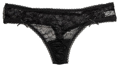Lace Thong with Bows